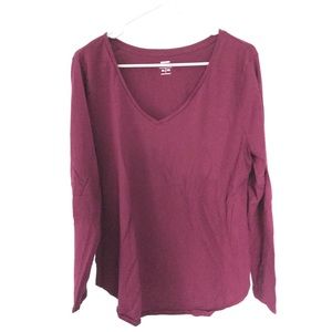 Maroon Long Sleeve T-Shirt